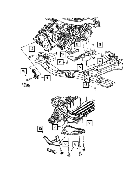 Engine Mounting for 2005 Chrysler Pacifica #1