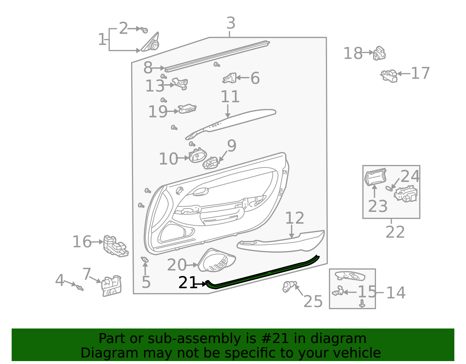 62320-24010-A0 - Lower Weather-Strip - 2002-2007 Lexus SC430 | My L Parts