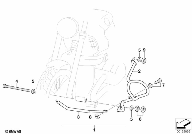 71602337152 - Frame and Mounting Parts: Set, Panhead Screws for Transverse Elmt. -  for BMW-Motorrad Image