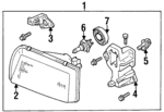 LB825103XA - Electrical: Headlamp Assembly for Mazda: MPV Image