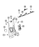 68175335AA - Interior Trim: Trim Screw for Mopar Image