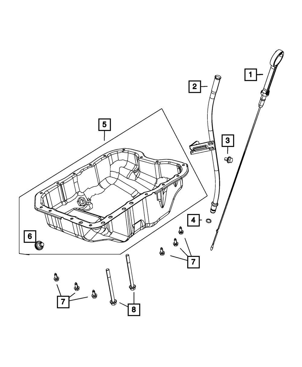 Engine Oil Indicator Tube - Mopar (68364984AA)