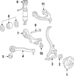 2303204038 - : Suspension Shock Absorber for Mercedes-Benz: SL 550, SL 600, SL 63 AMG&amp;reg;, SL 65 AMG&amp;reg; Image