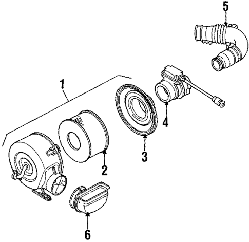 Air Inlet for 1989 Isuzu Impulse #1