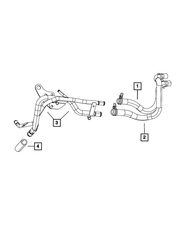 5058671AF - Air Conditioners and Heaters: Heater Supply Hose for Mopar Image