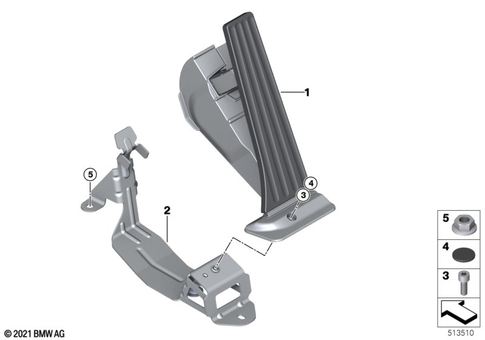 Accelerator Pedal Module for 2022 BMW iX M60 #0