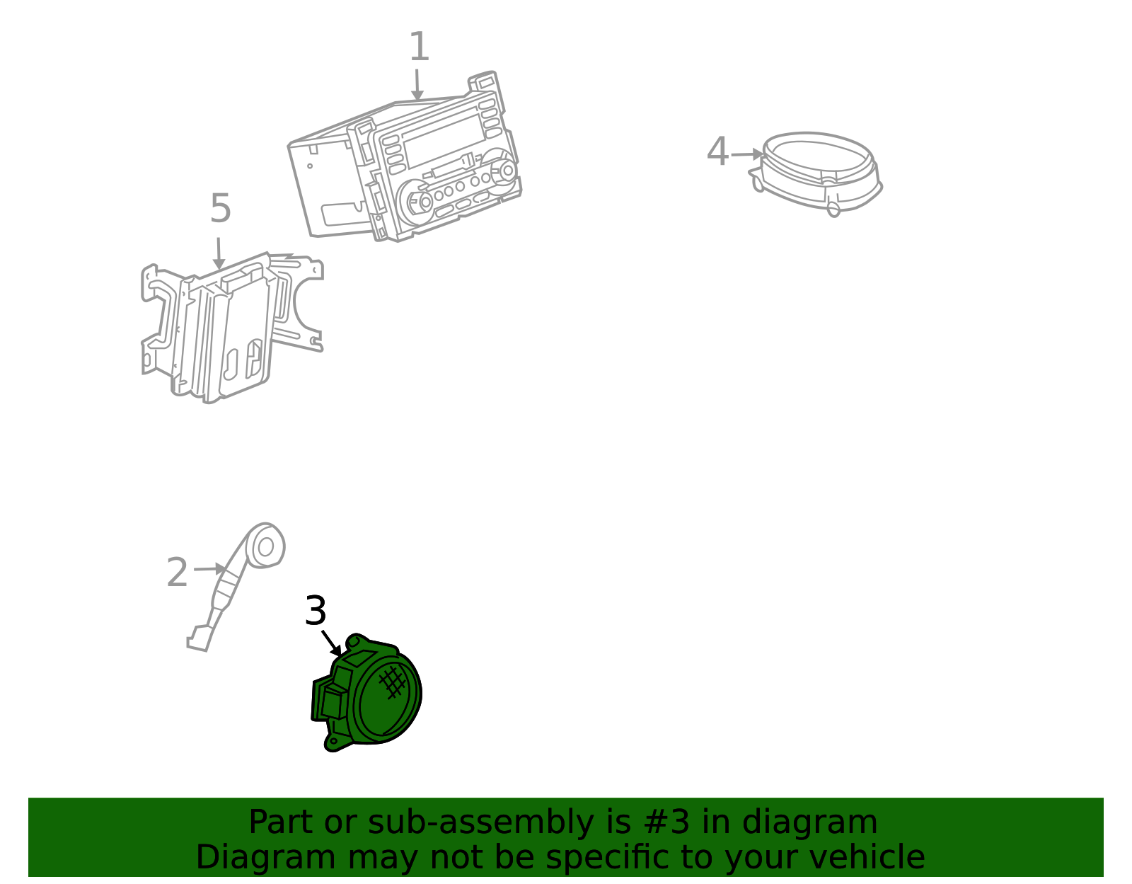 Used Porsche Panamera Rear Side Door Speaker 7PP035710B - View #12