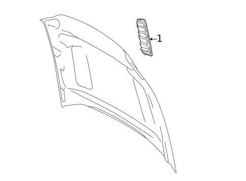 Exterior Trim - Hood for 2013 Ford Mustang #0