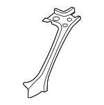 10393085 - Body: Windshield Pillar Reinforced for Cadillac: Escalade, Escalade ESV, Escalade EXT | Chevrolet: Avalanche, Suburban 1500, Suburban 2500, Tahoe | GMC: Yukon, Yukon XL 1500, Yukon XL 2500 Image