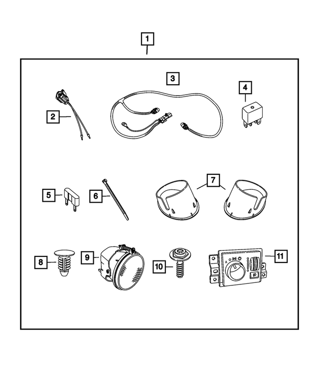 68046310AA - Mopar Accessories - Component Parts: Tie Strap for Mopar Image