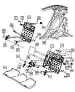 68110232AA - Interior Trim: Seat Latch for Mopar Image