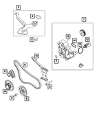 5048577AA - : Chain Tensioner for Dodge: Hornet | Jeep: Cherokee, Compass, Grand Cherokee, Wrangler Image