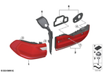 63215A164A5 - Lighting: Tail Light "Led" Left Side Panel for BMW Image
