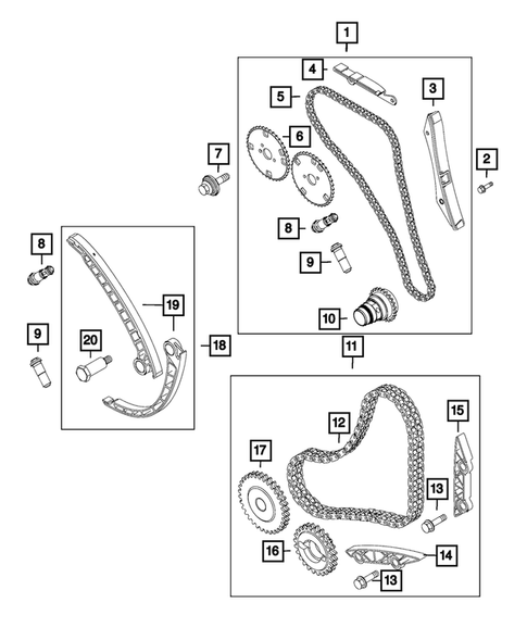 Timing Belt/Chain and Cover and Balance Shaft for 2015 Ram ProMaster 3500 #0