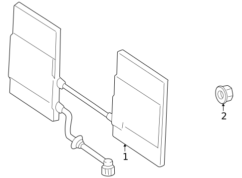 Antenna & Radio for 2000 Mercedes-Benz CLK320 #2