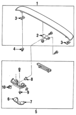 F3CZ6144210A - Body: Spoiler for Ford: Escort | Mercury: Tracer Image