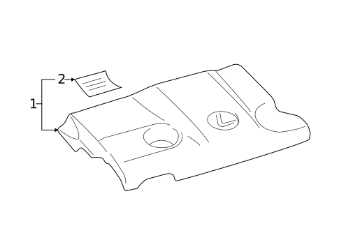 Engine Appearance Cover for 2013 Lexus ES300h #0