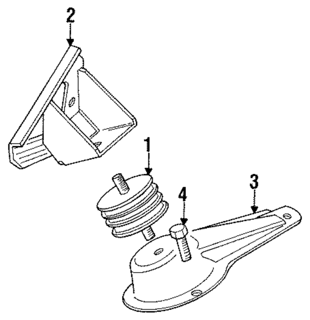 MHC7521AA - Engine: Mount for Jaguar Image
