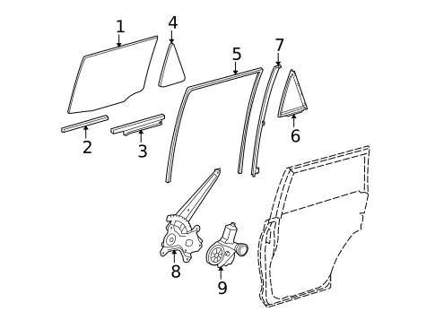Rear Door for 2016 Toyota 4Runner #1