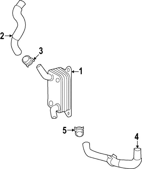 Oil Cooler for 2022 Toyota Corolla Cross #0