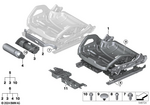 52108746219 - Seats: Seat Frame, Sport Seat, Electric, Left for BMW Image