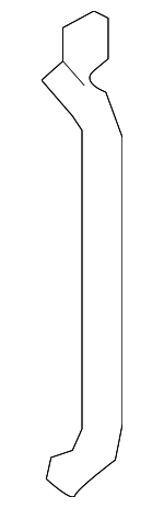 86596S2000 - : 2019-2020 Hyundai Santa Fe - Molding for Hyundai: Santa Fe Image