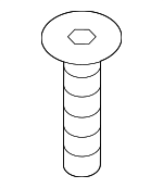 814563S000 - Body: Striker Screw for Hyundai Image