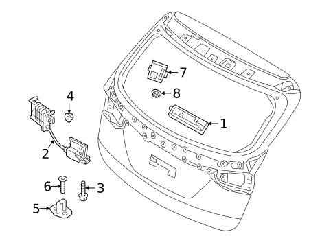 Lock & Hardware for 2015 Hyundai Santa Fe Sport #2