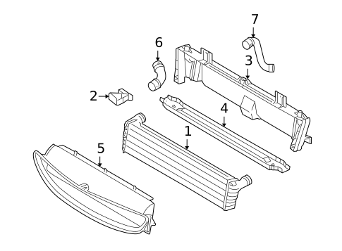 Radiator & Components for 2008 Porsche Cayman #1
