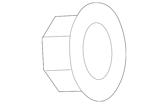 Side Impact Sens Nut - Porsche (N-107-370-01)