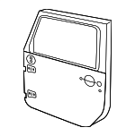 68281911AQ - Body: Door Shell for Jeep: Gladiator, Wrangler Image