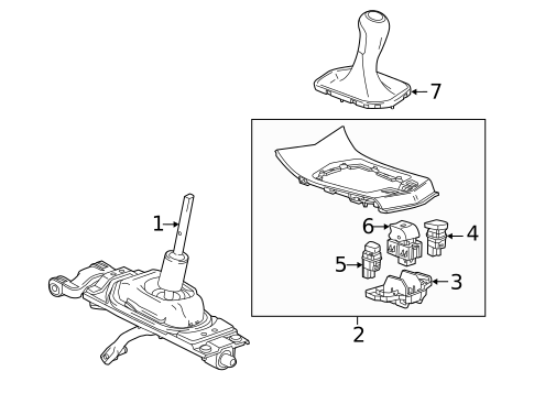 Gear Shift Control for 2016 Cadillac ATS #0