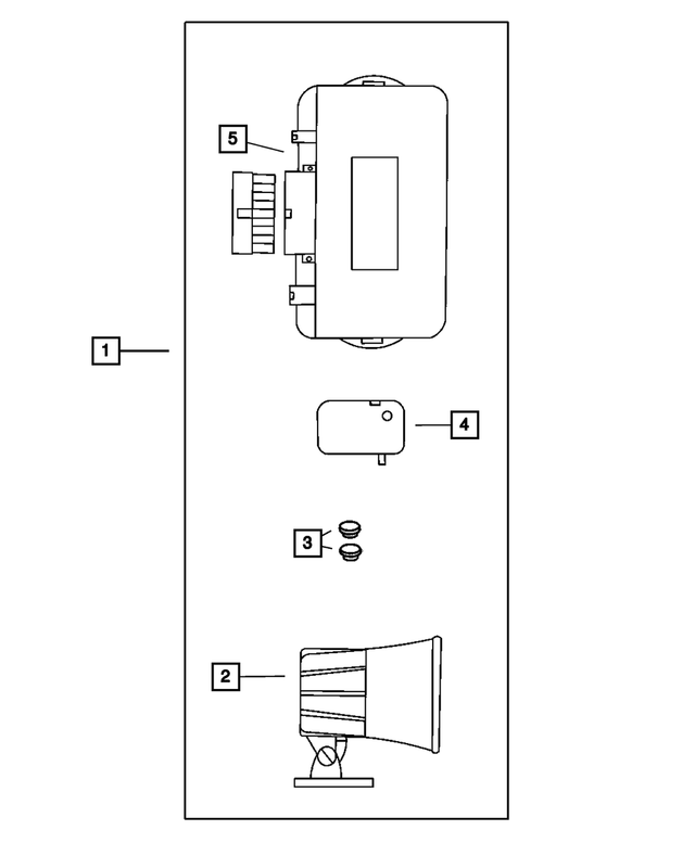 5012164AA - Mopar Accessories - Component Parts: Security Alarm Module for Mopar Image