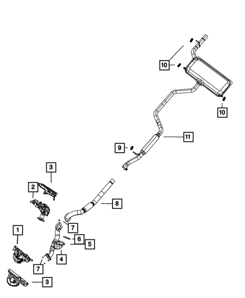 Exhaust System for 2007 Chrysler Sebring #2