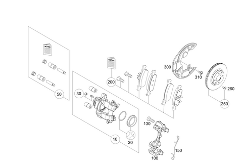 Front Wheel Brake for 2009 Smart Fortwo #0
