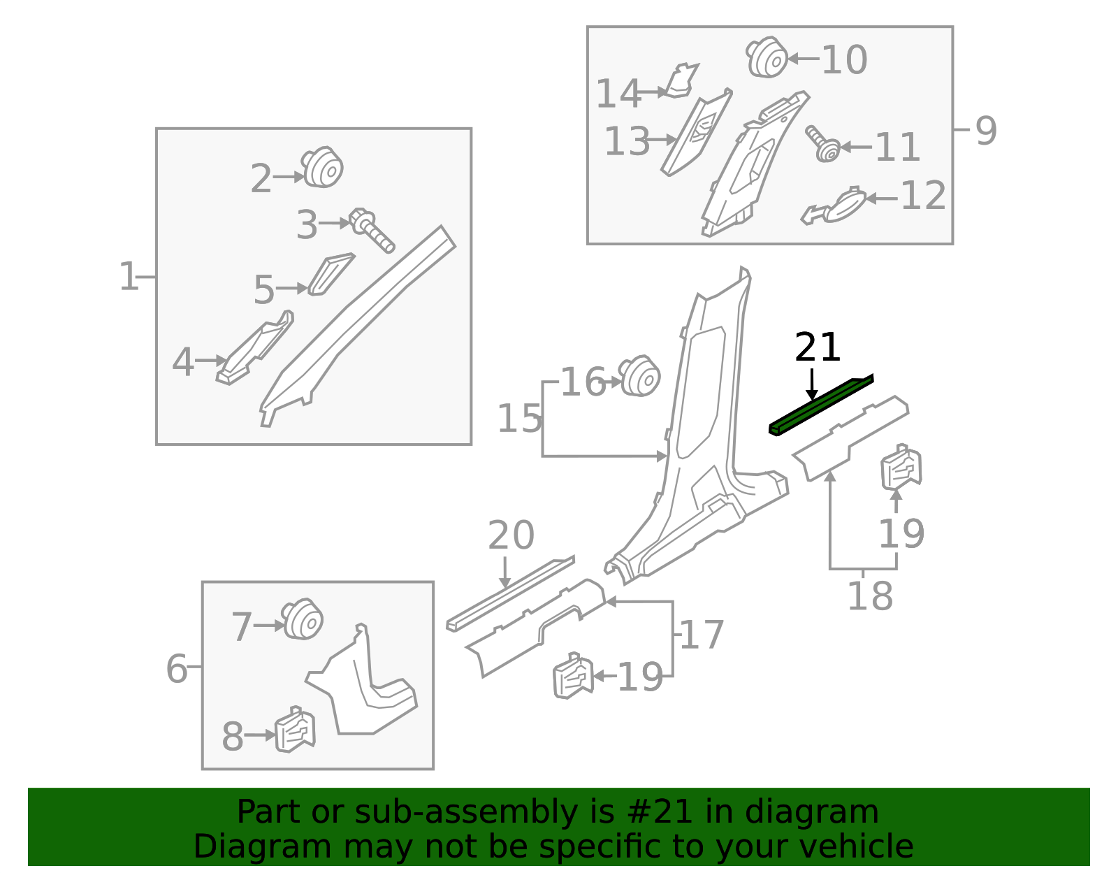 2016-2020 Kia Sorento Rear Sill 85877-C6000WK | QuirkParts