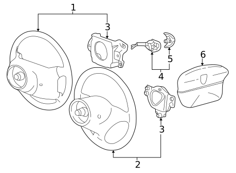 Steering Wheel & Trim for 1999 Porsche 911 #0