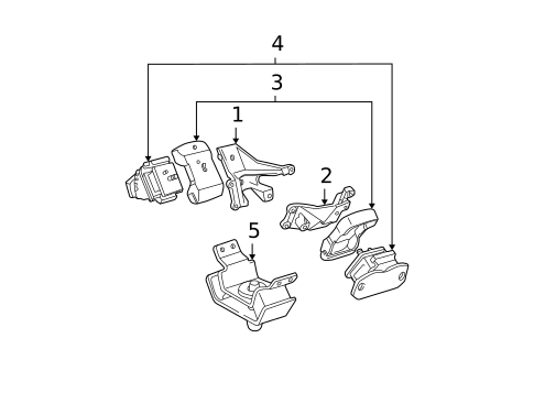 Engine & Trans Mounting for 2006 Toyota Tundra #0