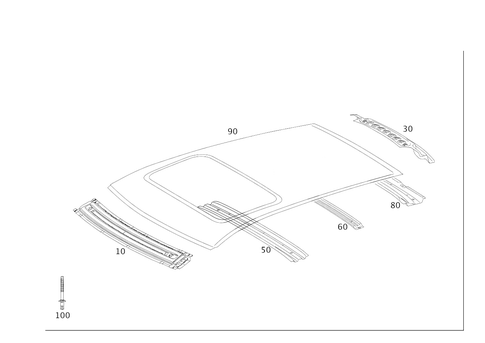 Roof for 2003 Mercedes-Benz ML350 #0