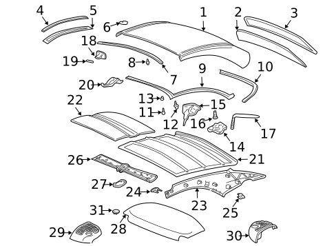 Top & Components for 1999 Porsche 911 #0