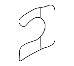 MB321058 - Body: Lock Cylinder Retainer for Mitsubishi Image