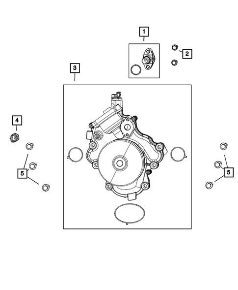 Water Pump and Related Parts for 2023 Jeep Gladiator #0