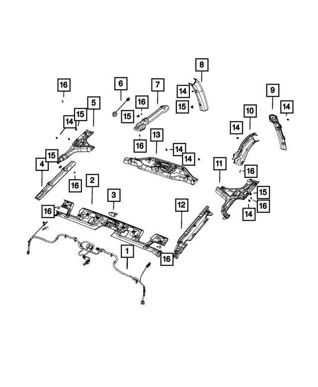 68357531AD - Interior Trim: Jumper Wiring for Mopar Image image