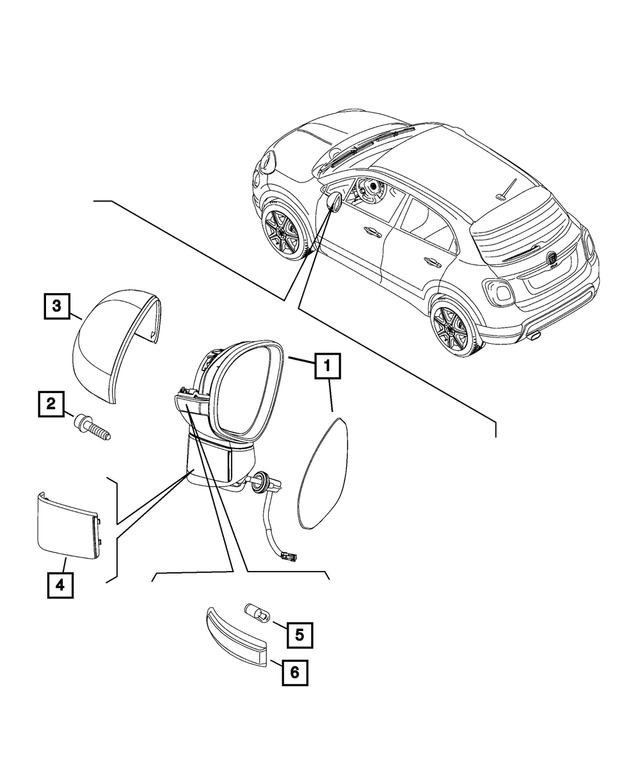 68360600AA - Doors, Door Mirrors and Related Parts: Turn Signal Lamp, Right for Mopar Image