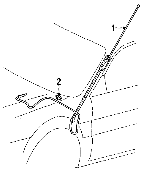 Antenna & Radio for 1996 Toyota Paseo #0