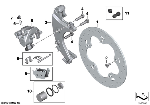Rear Wheel Brake for 2024 BMW-Motorrad CE #0