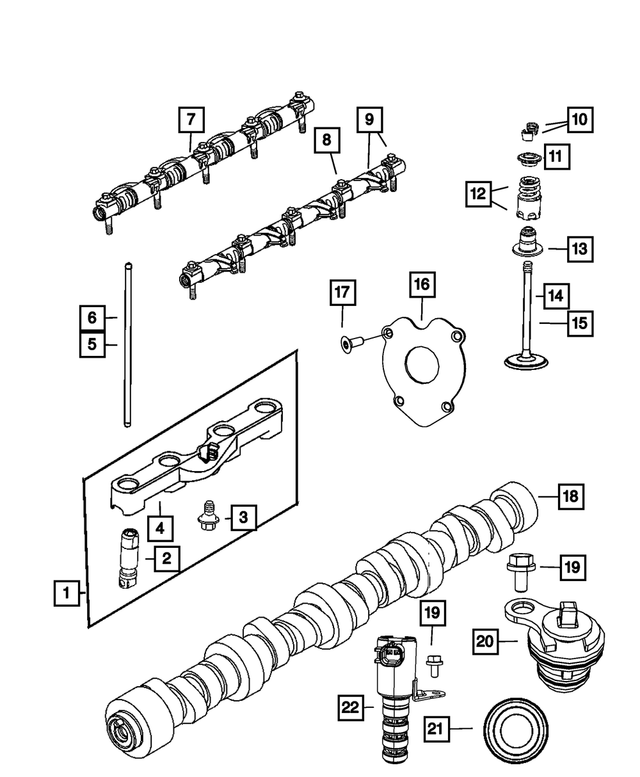 53021721AA - 5.7L Gas; Engine: Tappet Aligning Yoke for Mopar Image