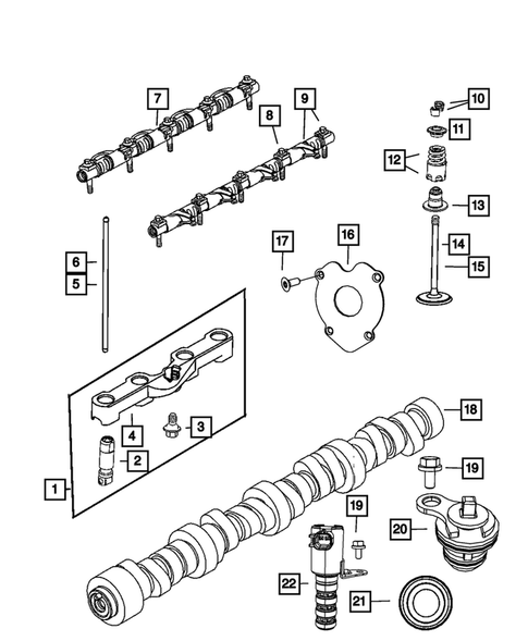 Camshaft and Valve for 2011 Ram 3500 #0