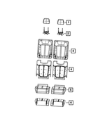 7GL68TX7AC - : Rear Seat Cushion Cover, Right for Mopar Image