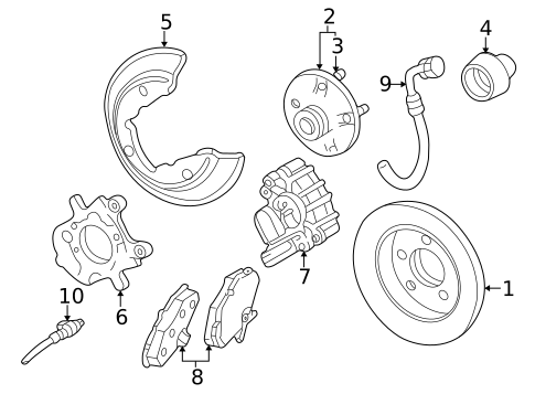 Hubs & Related Components for 2005 Mercury Sable #0